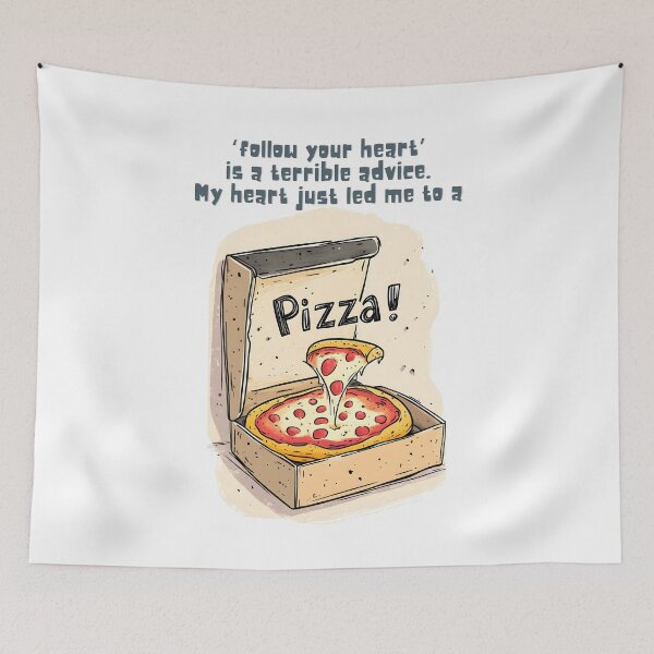 Item preview, Follow Your Heart? Mine Is Permanently Set to Pizza | A Cheesy Slice of Truth for Every Diet Rebel designed and sold by FUNqoosh.