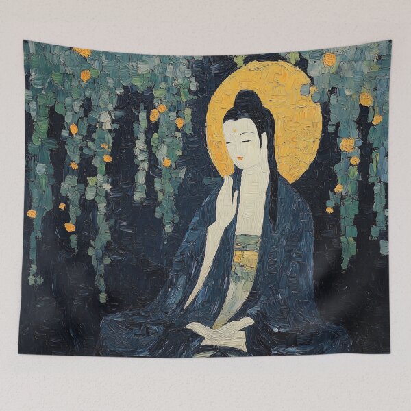 Item preview, Guanyin | Post-impressionist painting style designed and sold by ComicsFactory.