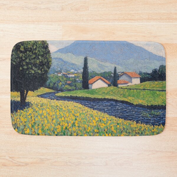 Item preview, Guatemala landscape | Post-impressionist painting style designed and sold by ComicsFactory.