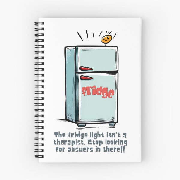 Item preview, The Fridge Light Isn’t a Therapist | Stop Looking for Answers Between the Pickles and Leftovers designed and sold by FUNqoosh.