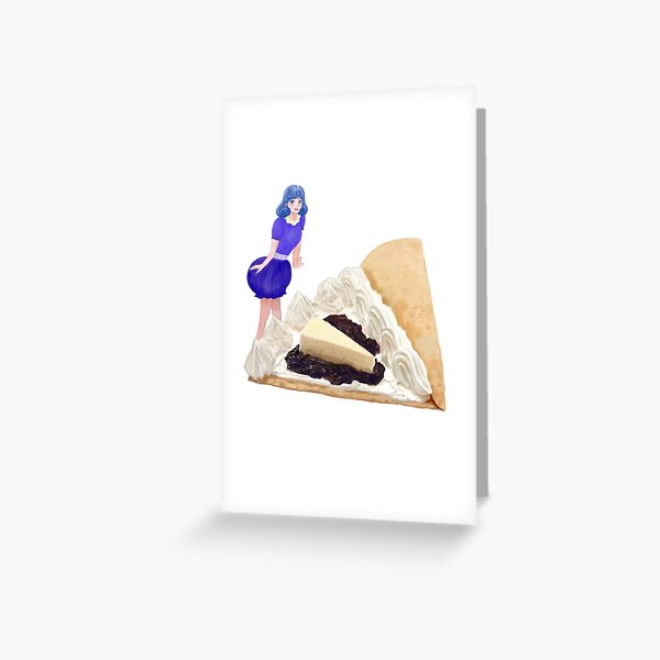 Vista previa del artículo con la obra «Crepe de tarta de queso y arándanos», diseñado y vendido por Omochi/Japan.