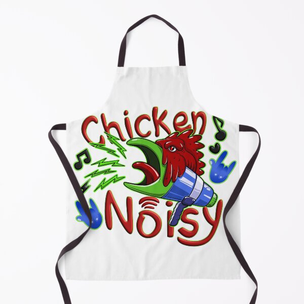 Item preview, Colorful Graphic of Chicken with a Funky Megaphone and Noise Icons designed and sold by ELF11design.