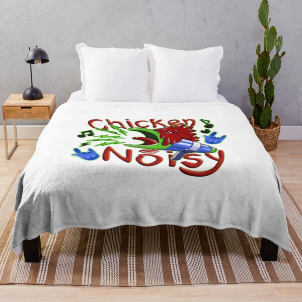 Item preview, Colorful Graphic of Chicken with a Funky Megaphone and Noise Icons designed and sold by ELF11design.