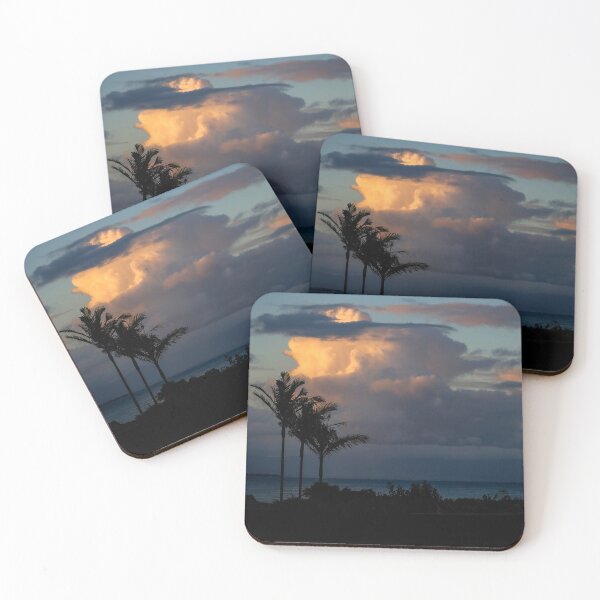 Item preview, Sunset and palm trees over Crookhaven Bight looking towards Culburra. designed and sold by Jayne Ion.