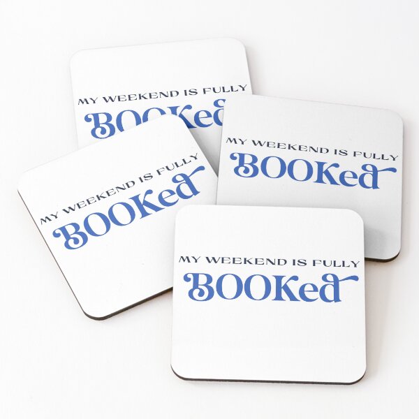 Item preview, My Weekend is Booked Blue Kindle designed and sold by Stickers by @molllyclare.