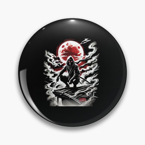 Item preview, Red Moon Ninja Shinobi - Neo-Japanese Anime Noir Design designed and sold by chantastical.