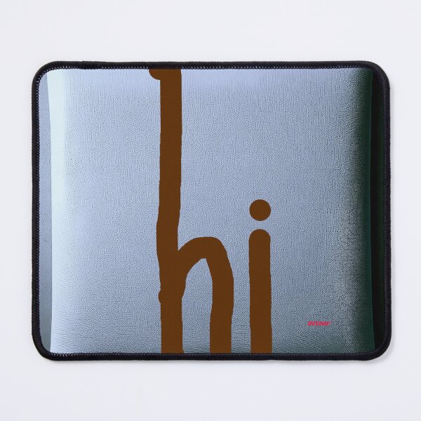 Item preview, Rustic -Hi- Canvas Sign, Blue & Jute Brown Wall Art for Entryway - dePace' designed and sold by mrpropcake.
