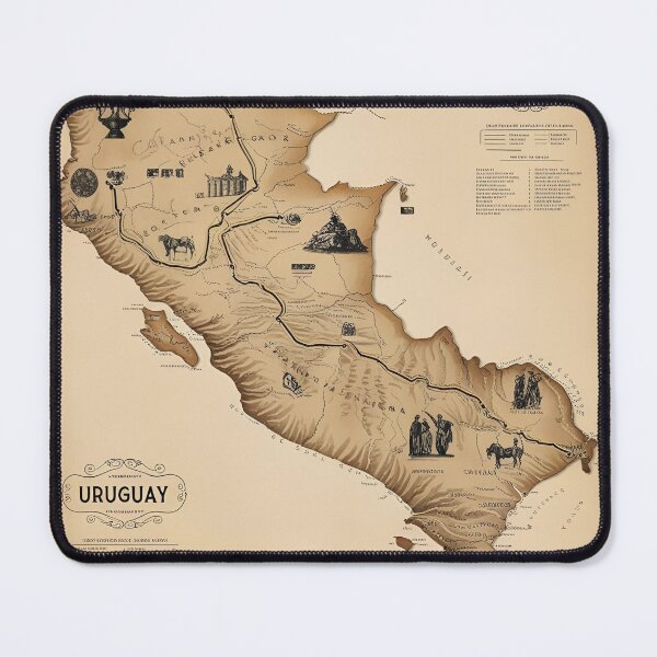 Item preview, IMAGINARY MAP OF MEDIEVAL URUGUAY designed and sold by roma252.