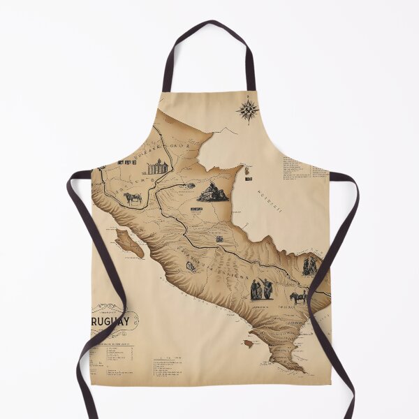 Item preview, IMAGINARY MAP OF MEDIEVAL URUGUAY designed and sold by roma252.