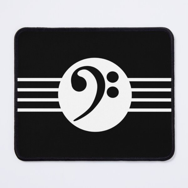 Item preview, Bass Clef With 4 Strings Behind It designed and sold by Mark4ArtTees.