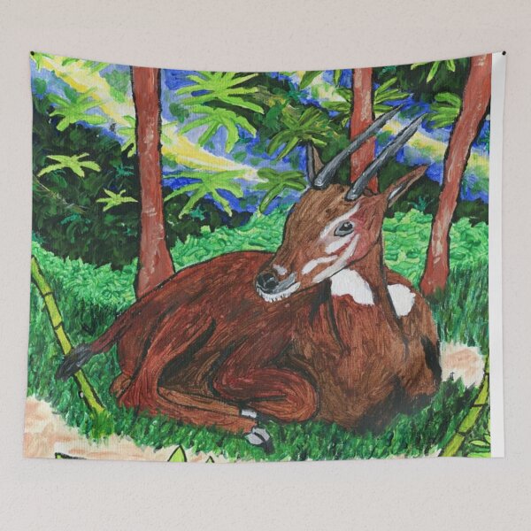 Item preview, Saola (Critically Endangered) designed and sold by ArtbyBrittney.
