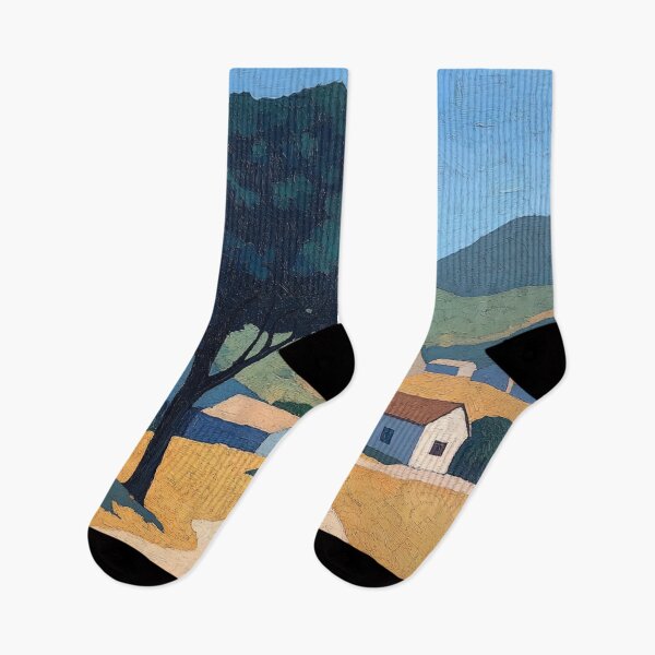 Item preview, Guinea landscape | Post-impressionist painting style designed and sold by ComicsFactory.