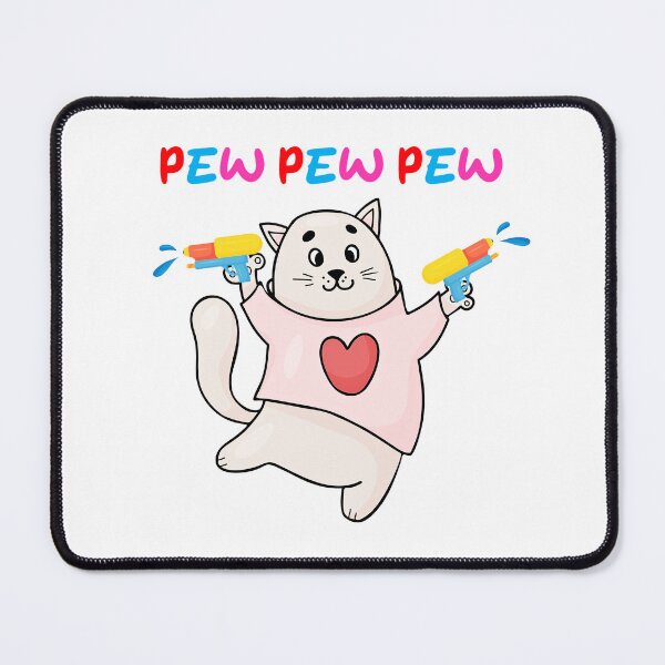 Item preview, Pew pew pew Cat designed and sold by Feather Art.