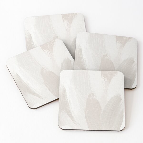 Item preview, Neutral Abstract Beige and Ivory Brushstrokes Art by Synplus designed and sold by synplus.