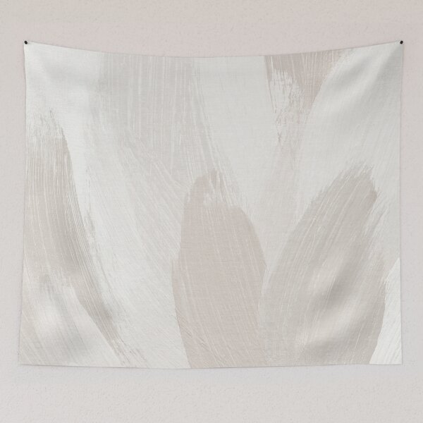 Item preview, Neutral Abstract Beige and Ivory Brushstrokes Art by Synplus designed and sold by synplus.