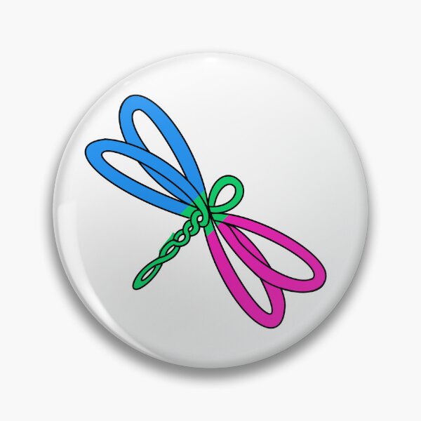 Item preview, Pride Dragonfly Knot - Polysexual designed and sold by cjo582.