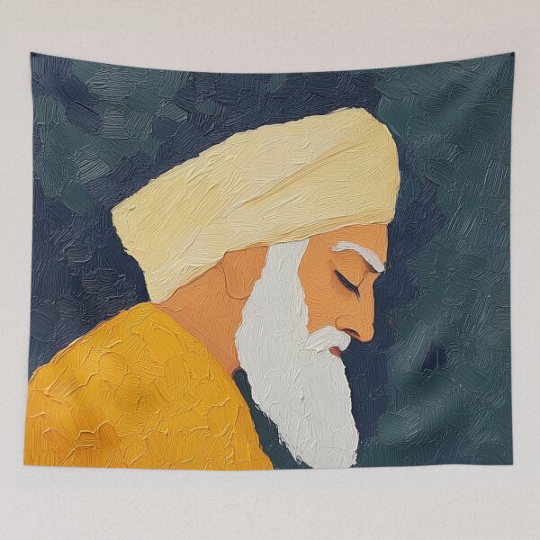 Item preview, Guru Nanak | Post-impressionist painting style designed and sold by ComicsFactory.