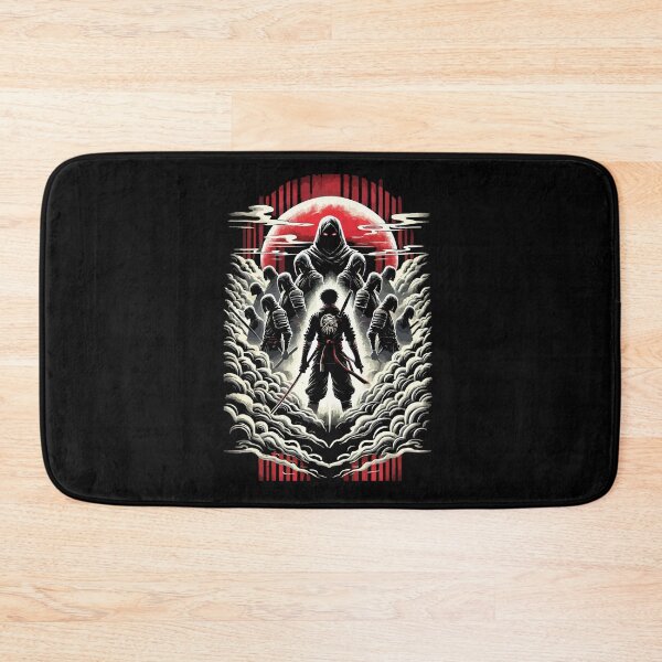 Item preview, Warrior vs Shadow Ninja Shinobi - Neo-Japanese Anime Tattoo Noir designed and sold by chantastical.
