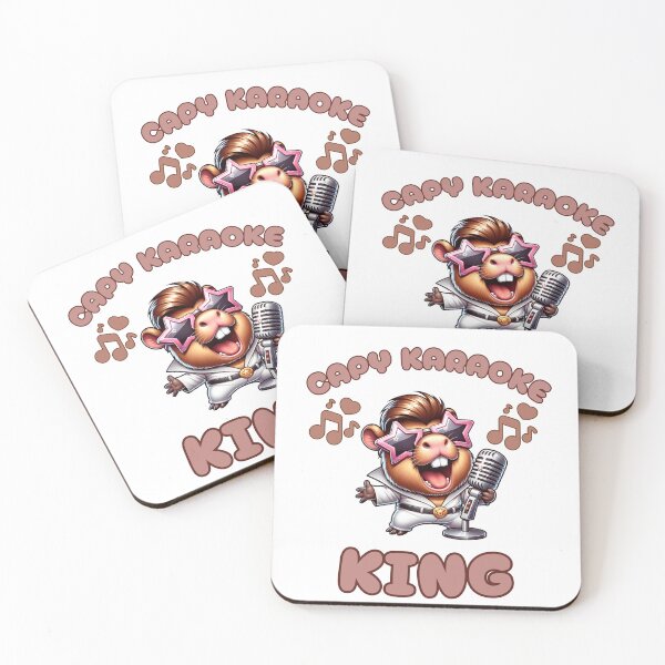 Item preview, Capy Karaoke King Capybara designed and sold by BritishDelights.