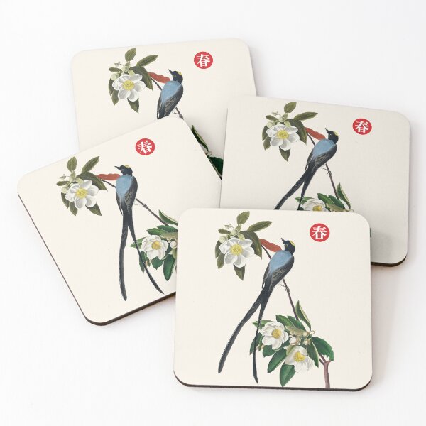 Item preview, Magpie and Spring Flowers Japanese Aesthetic Gift designed and sold by InkyGenies.