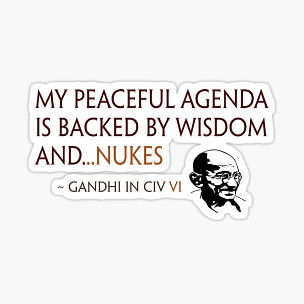 Item preview, Gandhi Agenda Civ VI designed and sold by Image NDesign.
