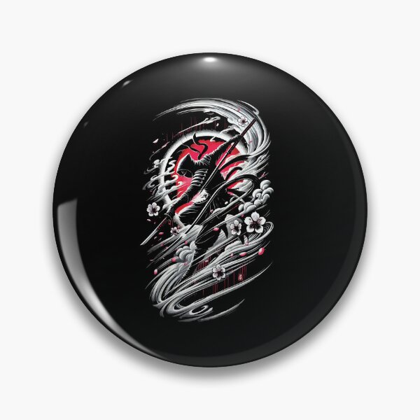 Item preview, Cherry Blossom Shadow Ninja Shinobi - Neo-Japanese Anime Tattoo Noir designed and sold by chantastical.