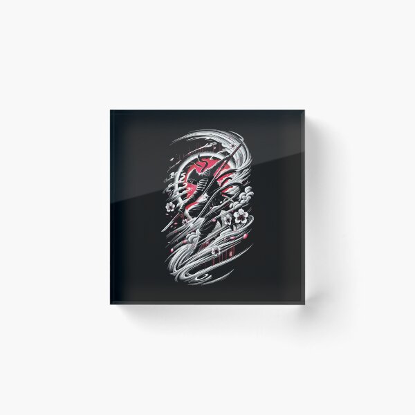 Item preview, Cherry Blossom Shadow Ninja Shinobi - Neo-Japanese Anime Tattoo Noir designed and sold by chantastical.