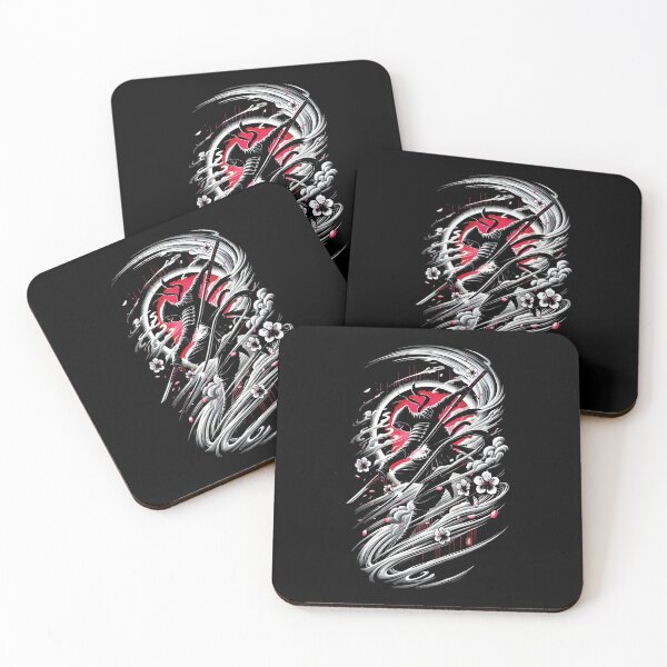 Item preview, Cherry Blossom Shadow Ninja Shinobi - Neo-Japanese Anime Tattoo Noir designed and sold by chantastical.