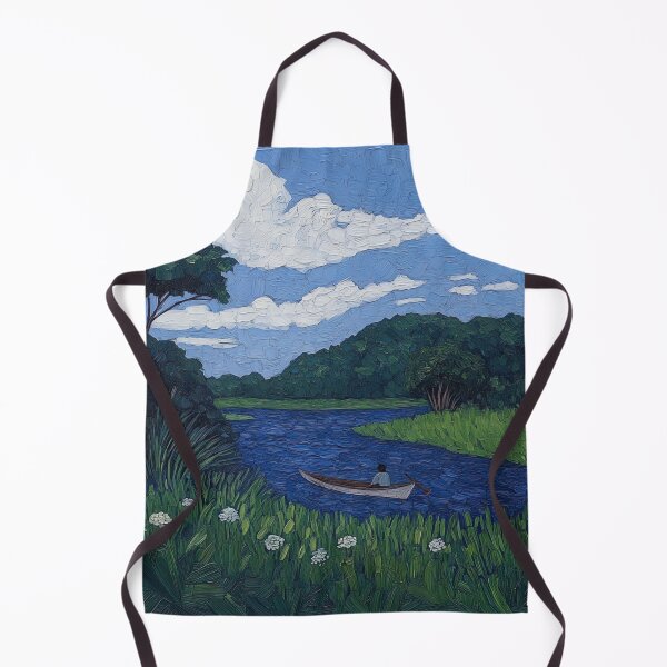 Item preview, Guyana landscape | Post-impressionist painting style designed and sold by ComicsFactory.
