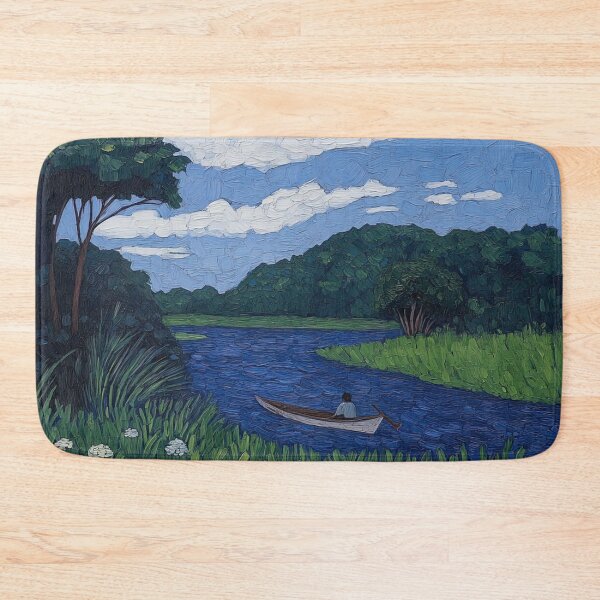 Item preview, Guyana landscape | Post-impressionist painting style designed and sold by ComicsFactory.