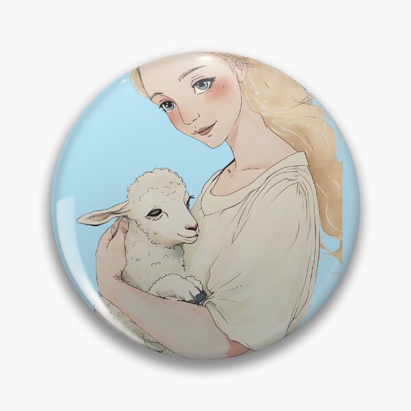 Item preview, Lady with a Lamb designed and sold by ThreeFrenchies.