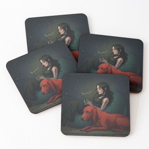 Item preview, Reading with her dog designed and sold by Hallixi.