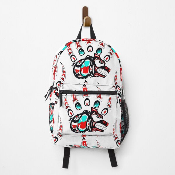 Item preview, Tlingit Wolf and bear claw (Red) designed and sold by RobsArtwork.