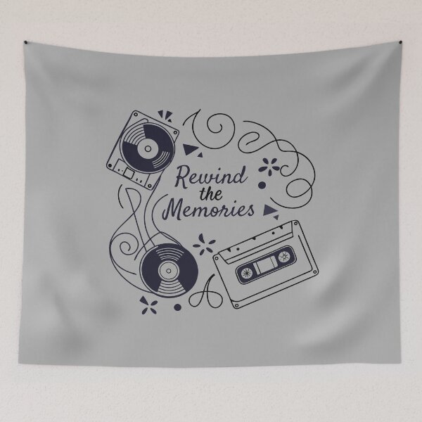 Item preview, Retro "Rewind The Memories" Ideal Gift designed and sold by Indoni.