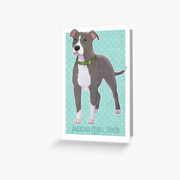 American Pitbull Terrier Greeting Card
