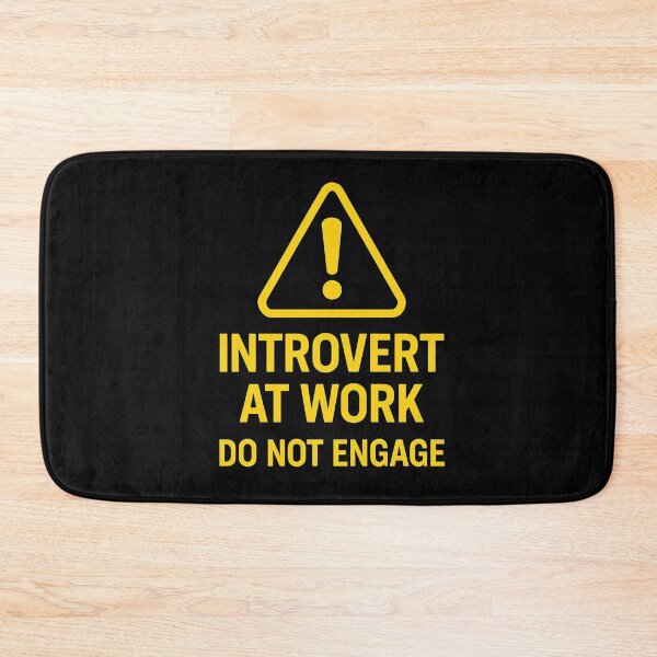 Item preview, Introvert at Work – Warning Sign for Quiet Focus designed and sold by LaserKey.