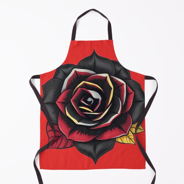 Item preview, Beautiful black, red, and silver trimmed rose with gold and red leaves designed and sold by Art by Dannalynn.