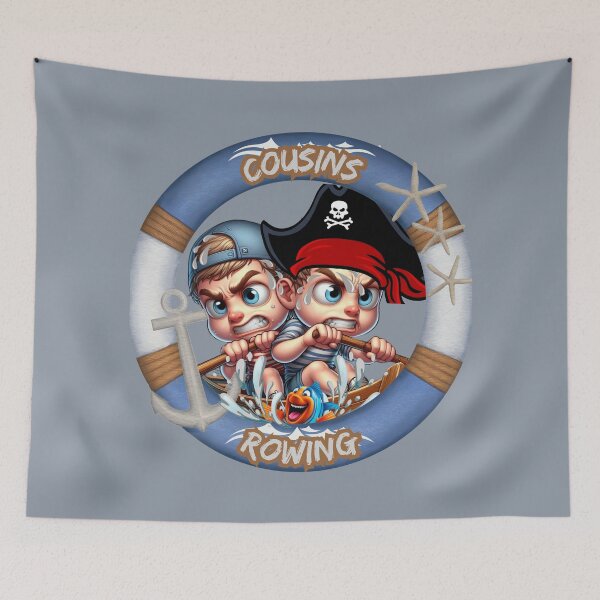 Item preview, Cousins rowing designed and sold by Nacho-A-Daddy Creations.