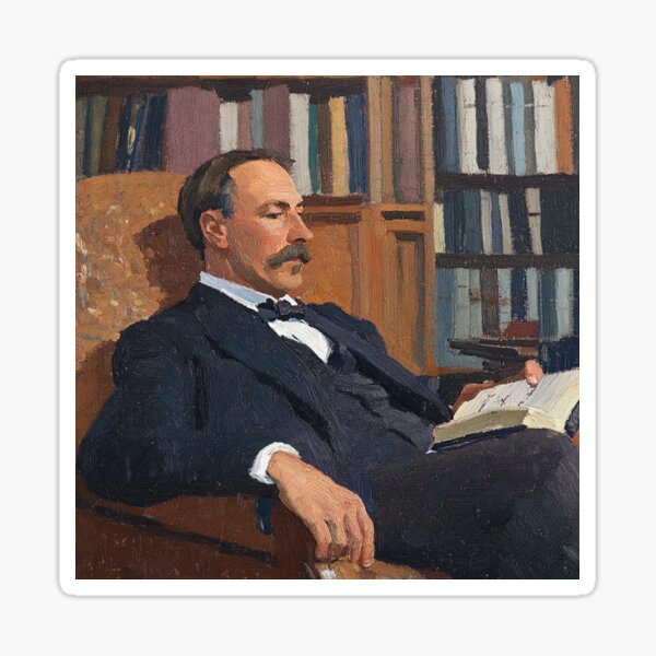 Item preview, H.G. Wells | Post-impressionist painting style designed and sold by ComicsFactory.