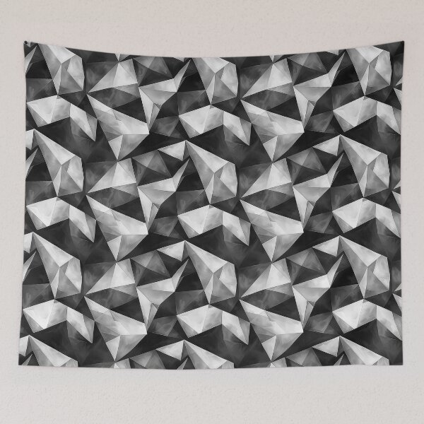 Item preview, Monochromatic Geometric Facets designed and sold by NTGUILTY.
