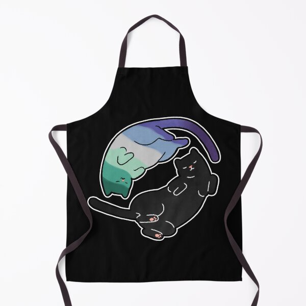 Item preview, Gay Man Cat Yin Yang LGBT Pride Flag designed and sold by Clara Hollins.