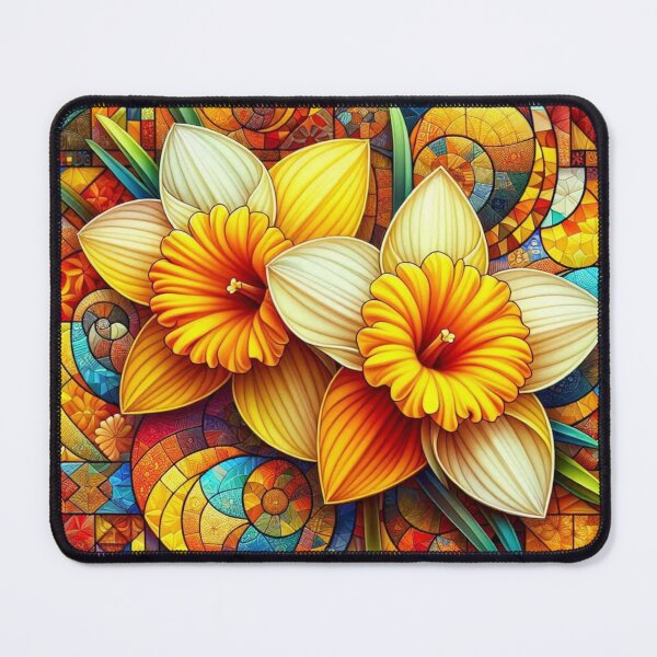 Item preview, Geometric Daffodil Artwork designed and sold by purplesensation.