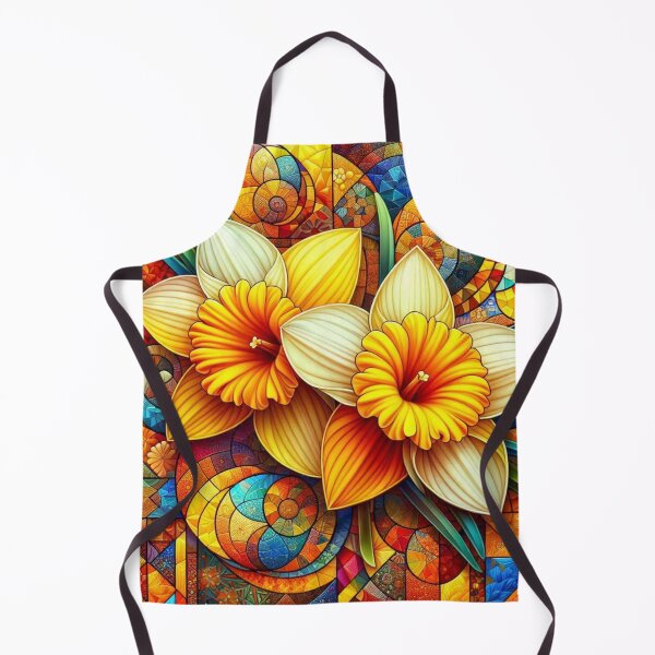 Item preview, Geometric Daffodil Artwork designed and sold by purplesensation.