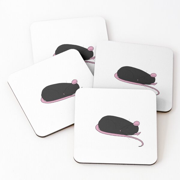Item preview, Sleepy Rat (Black) designed and sold by MothersMischief.