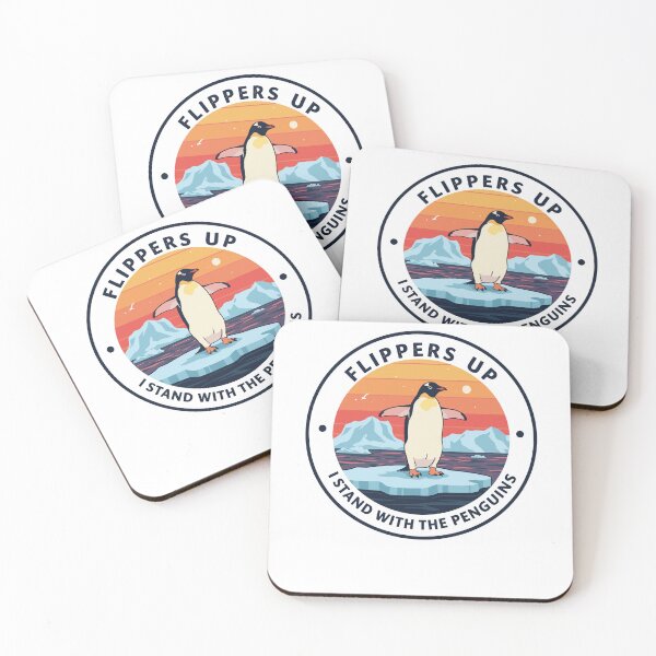 Item preview, Flippers Up I Stand With The Penguins designed and sold by varioarts.
