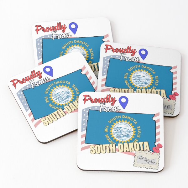 Item preview, Proudly from South Dakota - USA state design designed and sold by PHRASEandSTYLE.