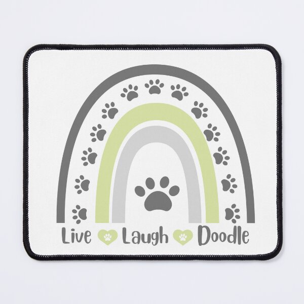 Item preview, Live Laugh Love Doodle - Grey & Green Rainbow designed and sold by teesbymcab.