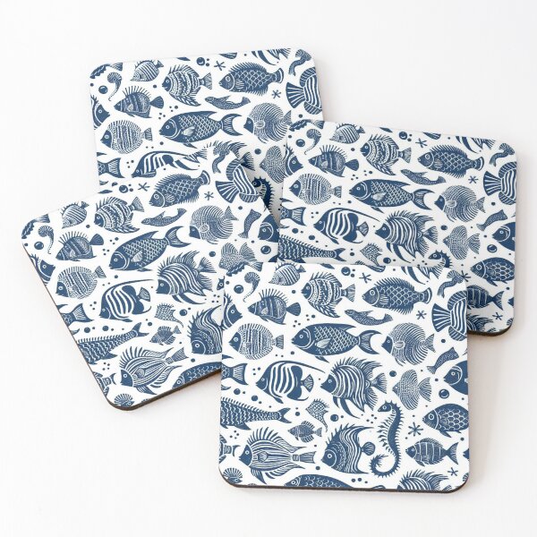 Item preview, Fish Pattern 1 designed and sold by Violently Wisconsin.