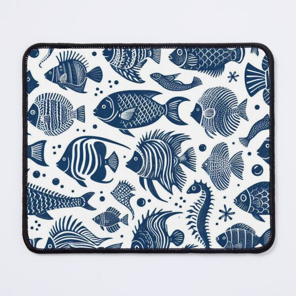 Item preview, Fish Pattern 1 designed and sold by Violently Wisconsin.