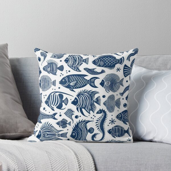 Item preview, Fish Pattern 1 designed and sold by Violently Wisconsin.